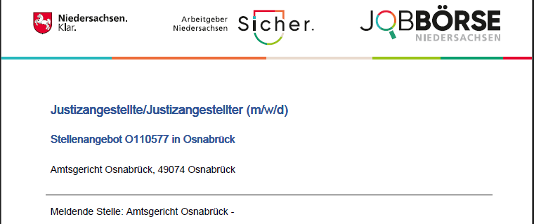 "Schmuckgrafik Stellenausschreibung"