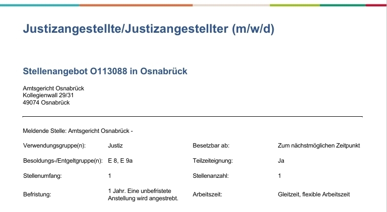 "Schmuckgrafik Stellenausschreibung"