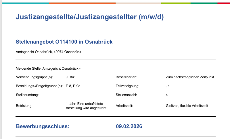 "Schmuckgrafik Stellenausschreibung"