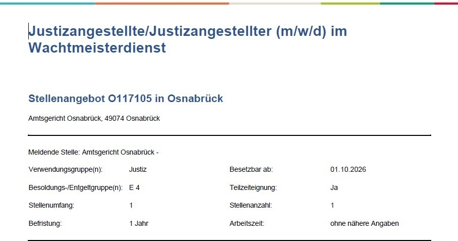 Schmuckgrafik Stellenausschreibung